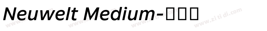 Neuwelt Medium字体转换